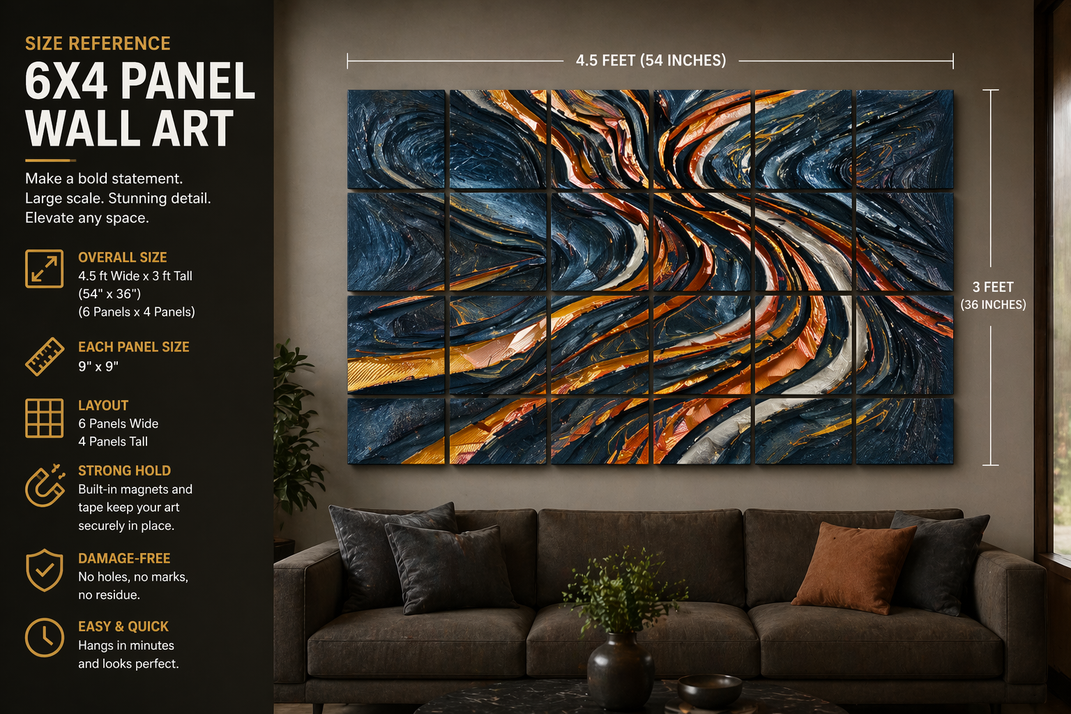 Custom car wall art panel example