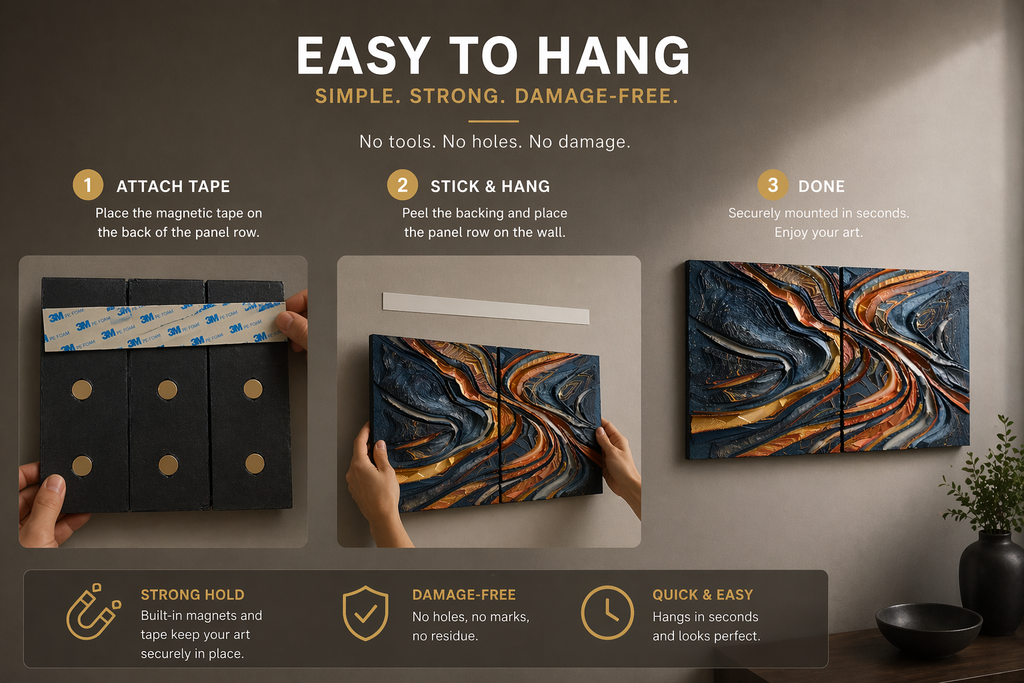Custom car wall art panel example