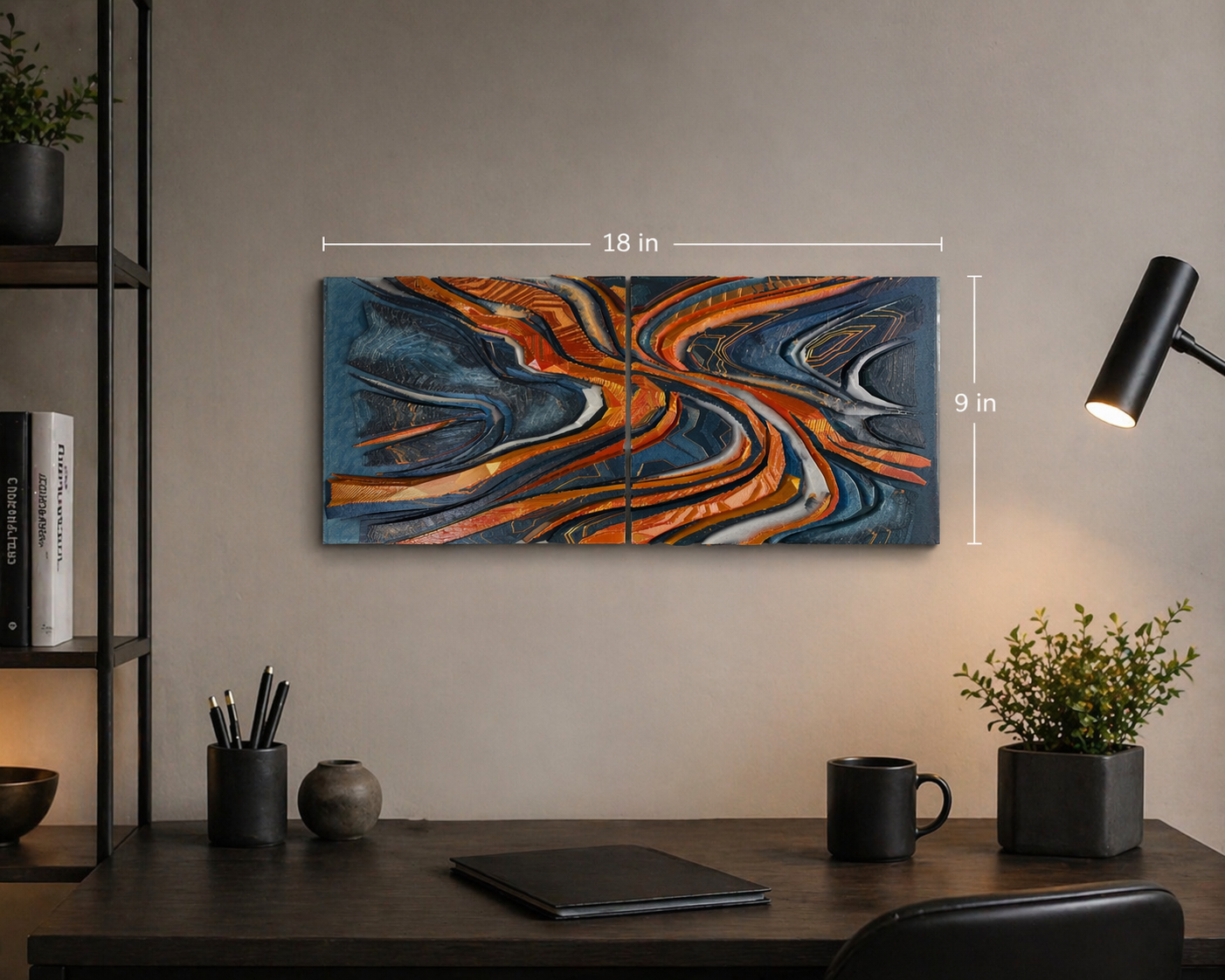 Custom car wall art panel example