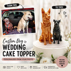Custom Dog Wedding Cake Topper