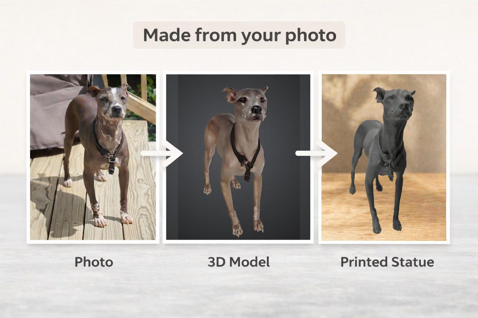Custom Pet Figurine from Photo