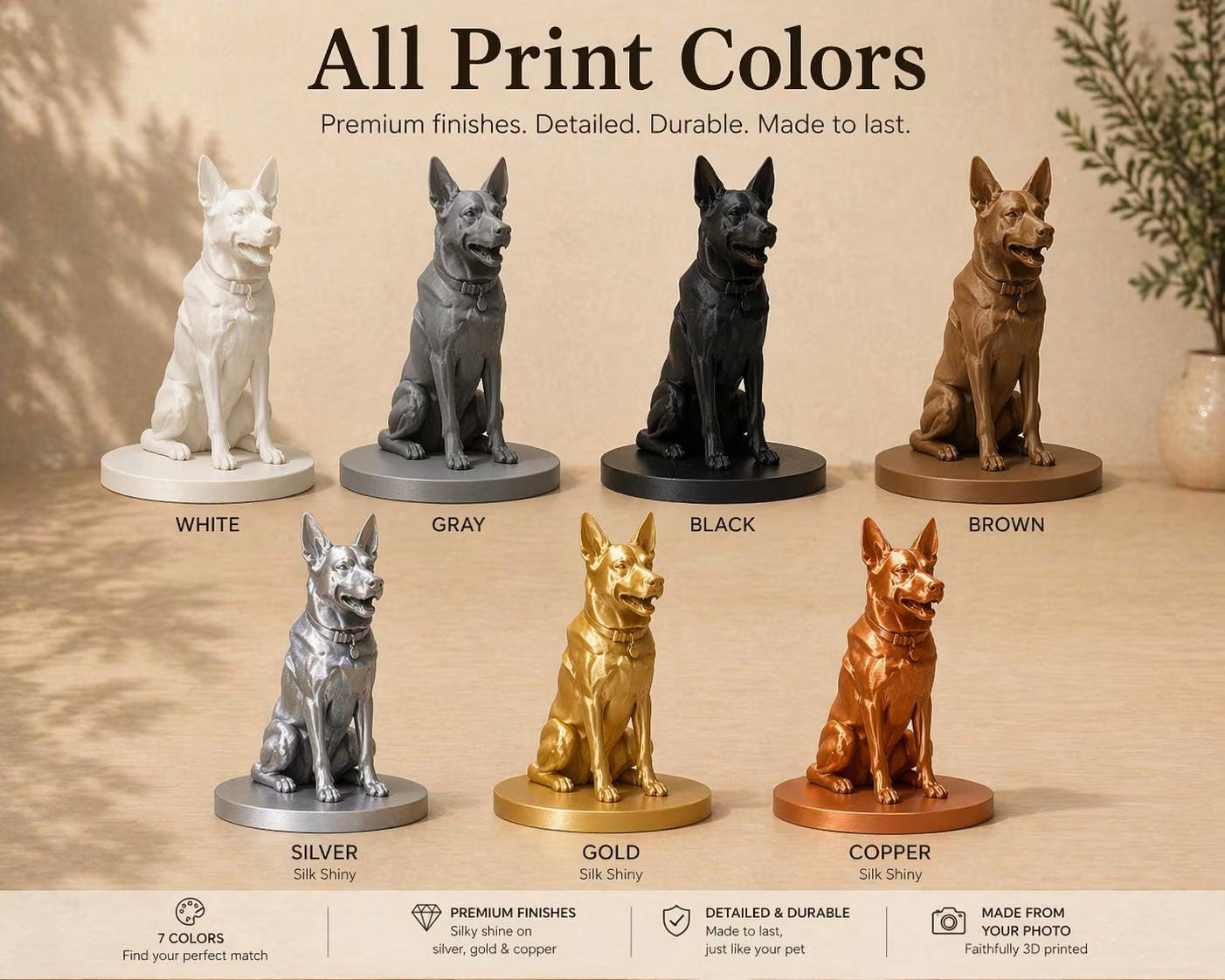 Custom Pet Figurine from Photo